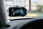 Overview of automotive mount for HTC HD2 