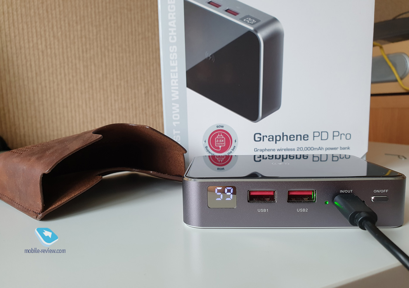 Choosing a powerbank: graphene external battery GRAPHENE PD PRO with a real capacity of 20 mAh