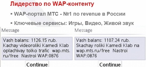 WAP-контент как средство компенсации сокращения доходов