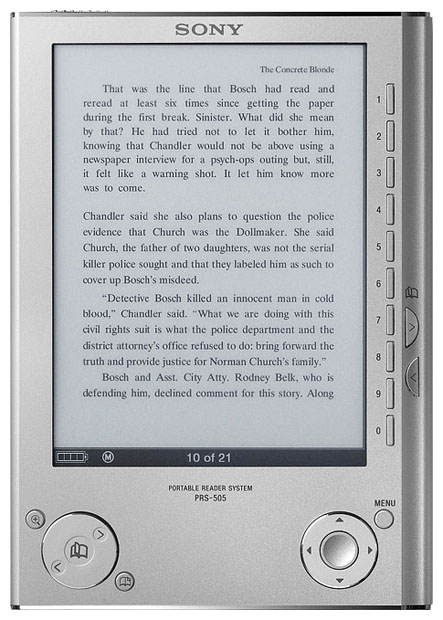 Sony announced today that its Reader e-book will support the EPUB and