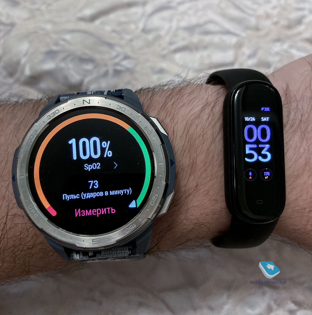 Review of the fitness bracelet Amazfit Band 5 - small, but remote!