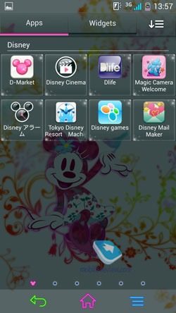 Fujitsu Docomo F-07E Disney Mobile