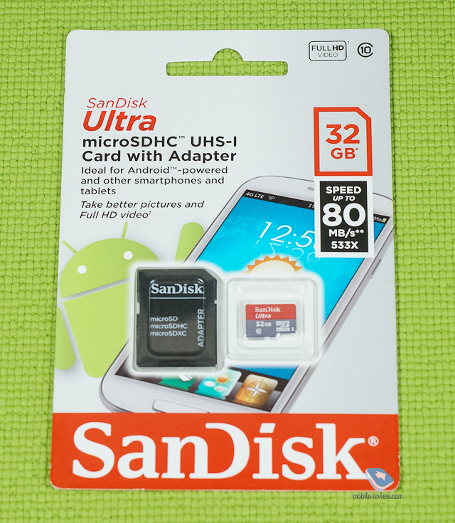 Ultra microSD Class 10 UHS-I