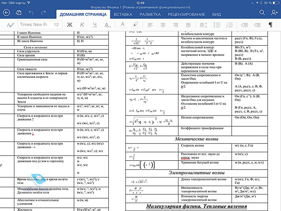 MS Office  iPad