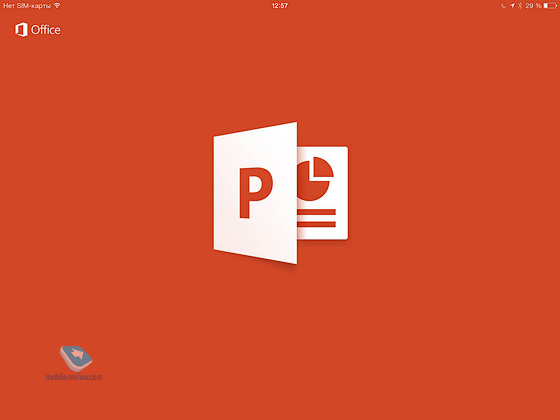 MS Office  iPad