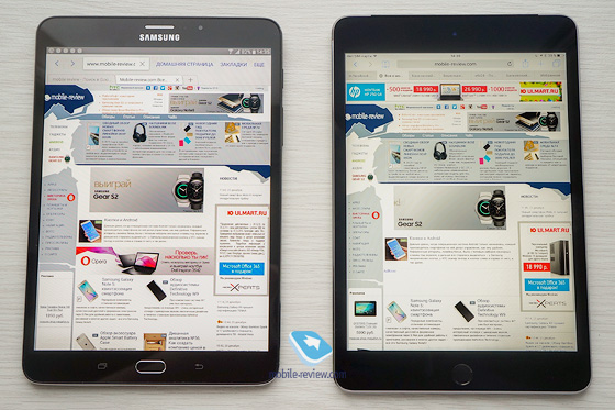 Samsung Galaxy Tab S2 8.0 vs Apple iPad mini 4