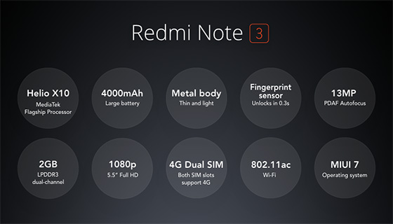 Xiaomi Redmi Note 3