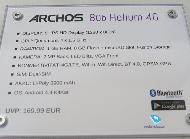 Archos 80b Helium 4G