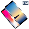  .  Apple iPhone X  Samsung Galaxy Note 8