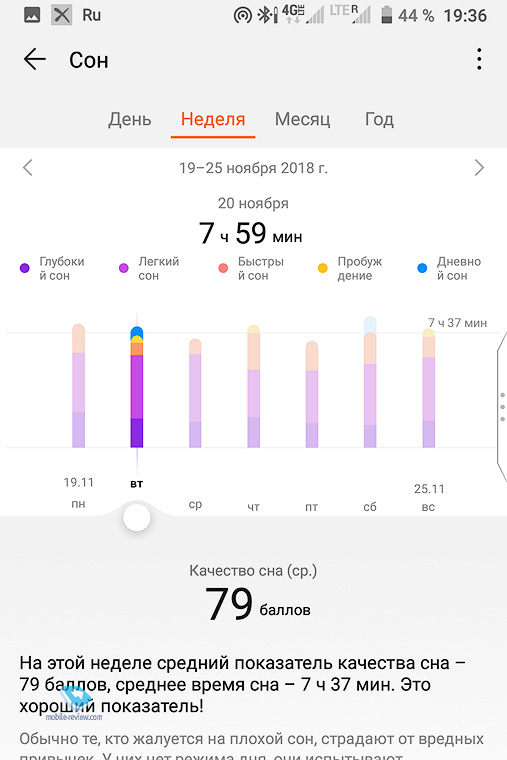 Huawei Band 3 Pro: как правильно спать?