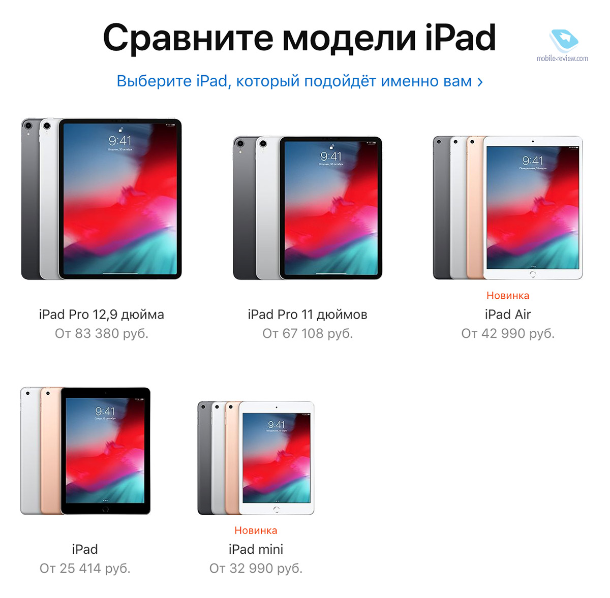   Apple iPad 2019   Air  Mini