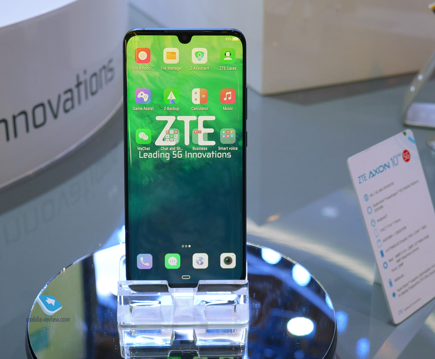 MWC 2019.   ZTE