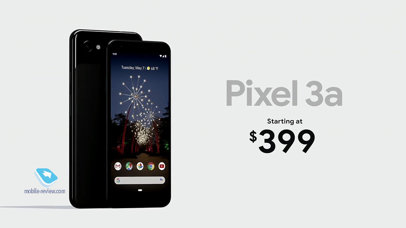 Google I/O:   Pixel 3a  3a XL   