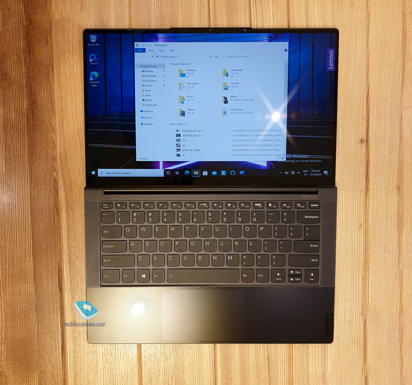  Lenovo Yoga Slim 9i:    11th Gen   Intel