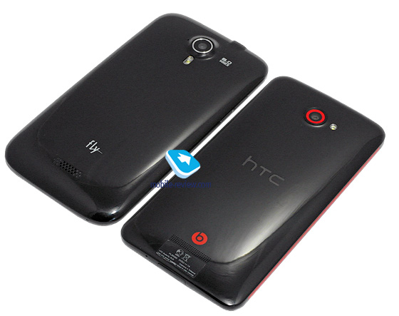 Fly IQ451 и HTC Butterfly