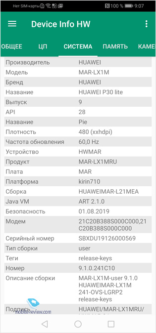   Huawei P30 lite