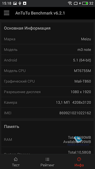 Meizu M3 Note  U20