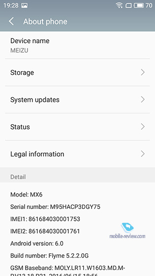 Meizu MX6.  
