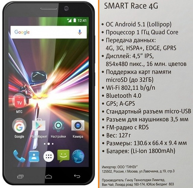  SMART Race 4G