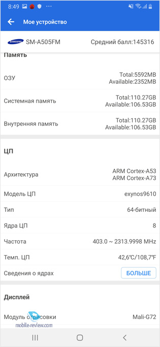 Samsung A50 2019 (SM-A505FN/DS)